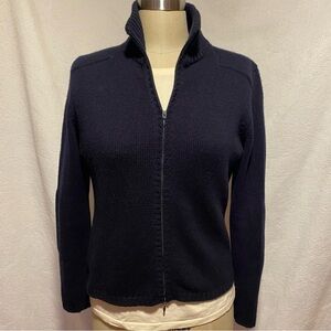 Pure cashmere S zip front cardigan /Sweater Jacket